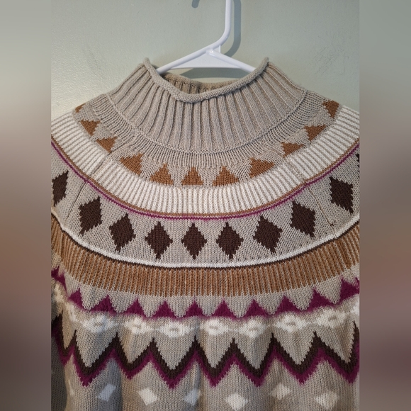 Style & Co Fair Isle Sweater - S - Picture 3 of 6